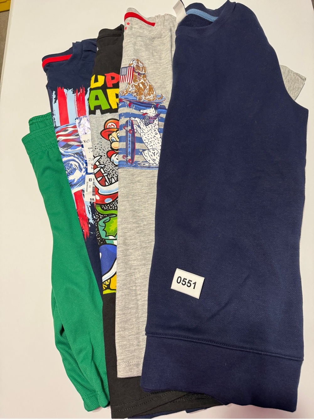 Bundle of Boys Clothing, Sweatshirt, Shorts, Graphic Tees Size Boys 14/16